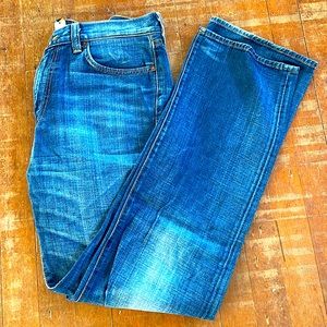 Lucky Brand Jeans by Gene Montesano Men's 33x34 Vintage Straight Zip Fly Denim